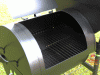 BBQ Smoker Grill El Fuego AY 307 Feuerbox offen