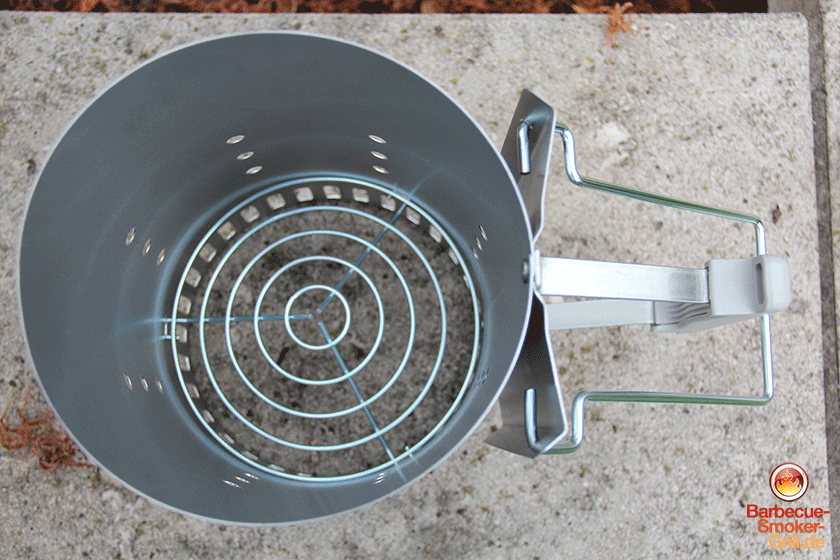 Kamin Grillstarter Grillkohleanzünder für BBQ Grills HxD: 30 x 19 cm Silber